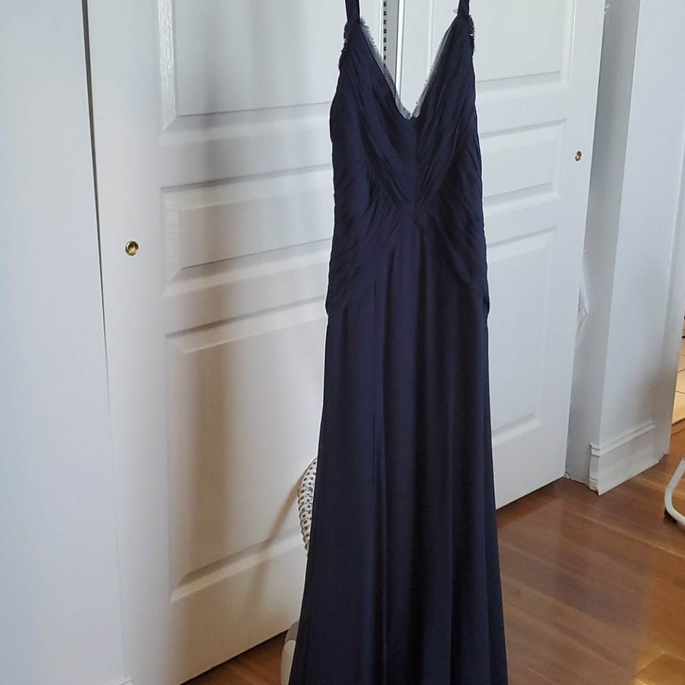 Navy BCBG gown